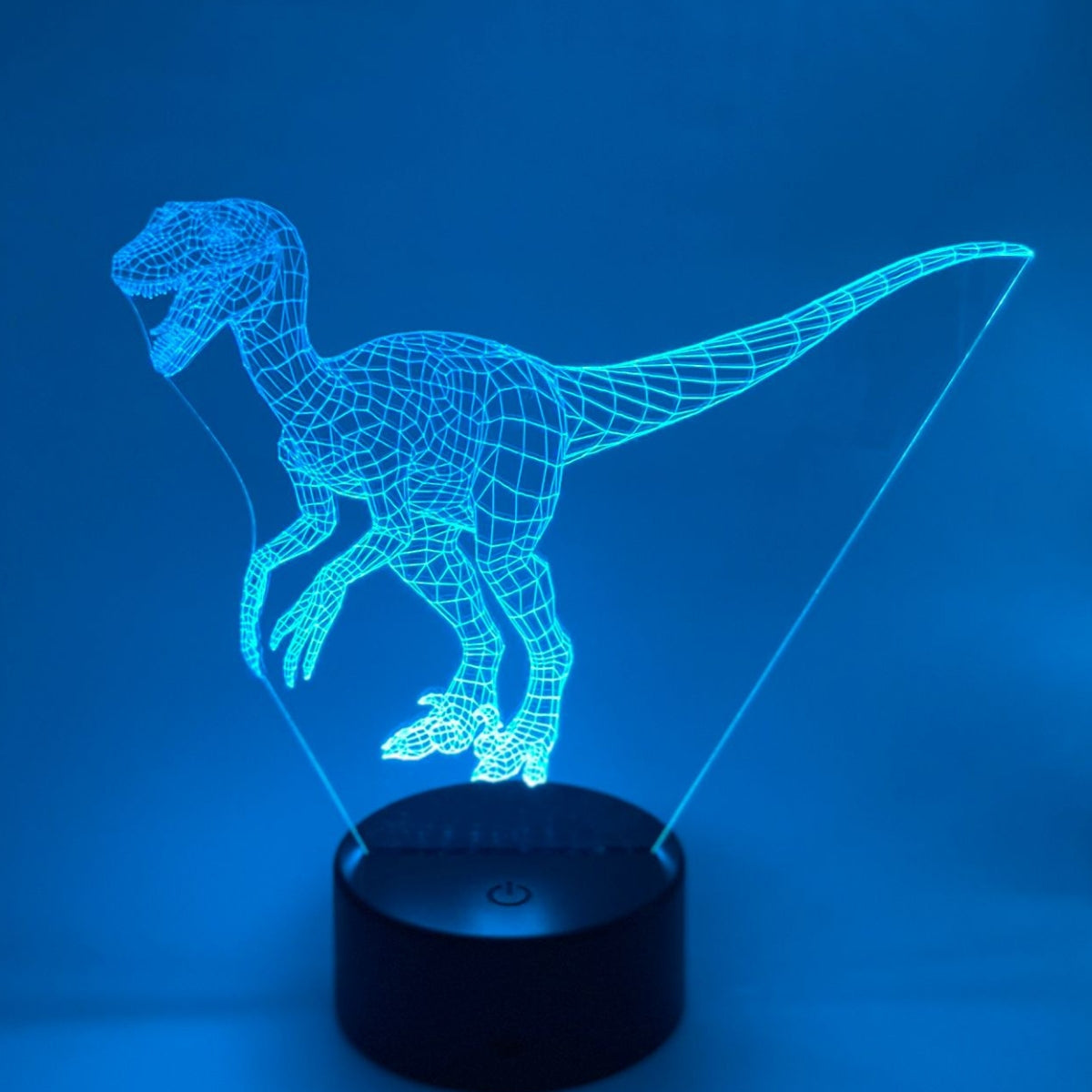3D LED LAMP -  DINOSAURUS - RAPTOR