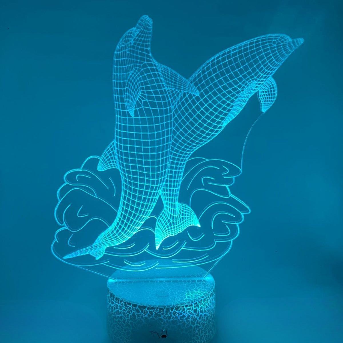 3D LED LAMP - DOLFIJNEN