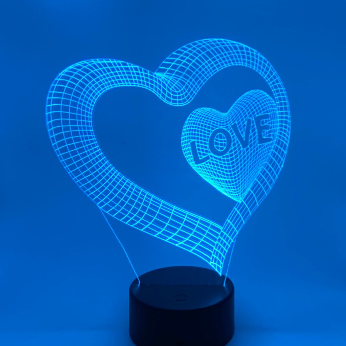 3D LED LAMP - DUBBEL HART