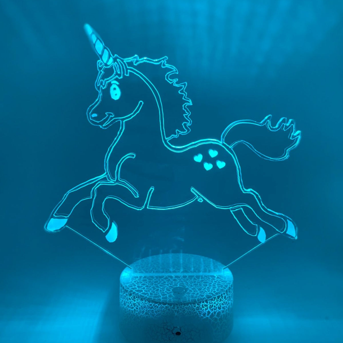 3D LED LAMP - EENHOORN 02