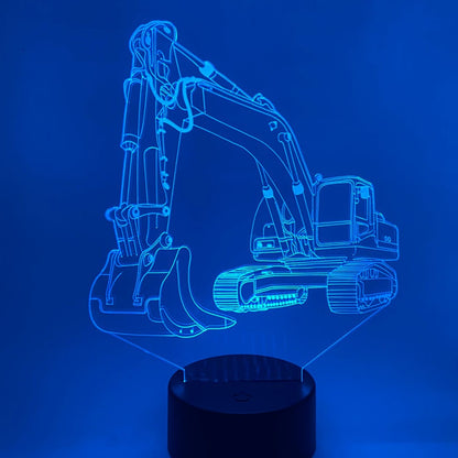 Gepersonaliseerde 3D LED graafmachine – naam toevoegen, uniek cadeau voor kinderen.