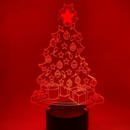 Leuk om te geven of te krijgen – 3D kerstboom LED lamp als origineel kerstcadeau of geschenkidee.