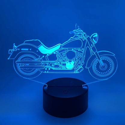 Motor1 LED-licht 3D – Stijlvolle tafellamp met kleurrijke verlichting voor interieurdecoratie
