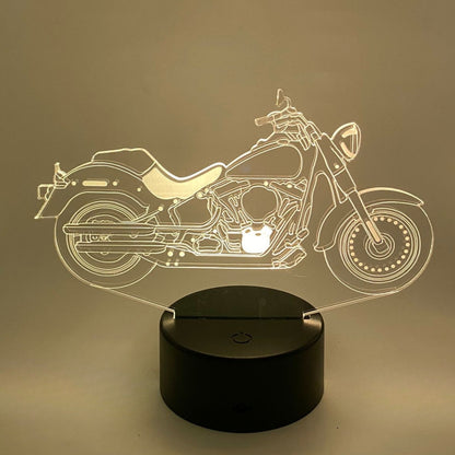 Motor1 3D LED lamp – Oplichtend nachtlampje in meerdere kleuren, perfect als cadeau