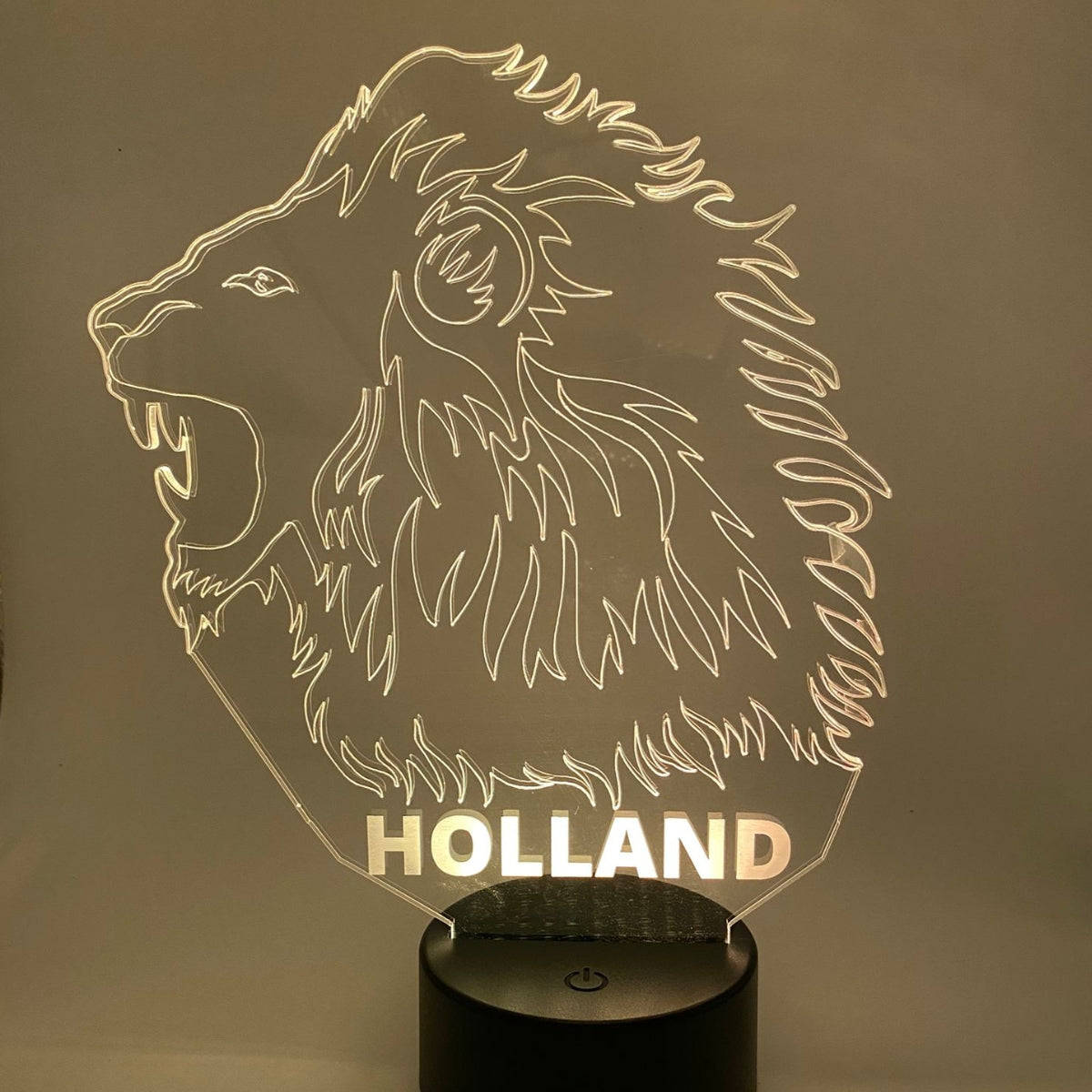 3D LED LAMP - Oranje Leeuw - Holland