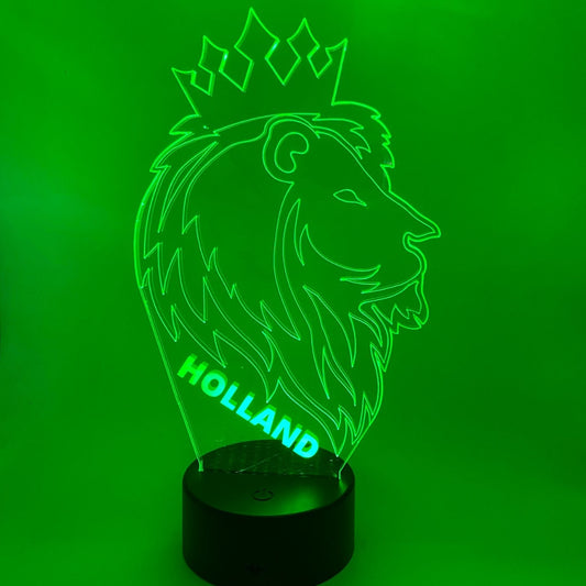 3D LED LAMP - Oranje Leeuw - Holland 2