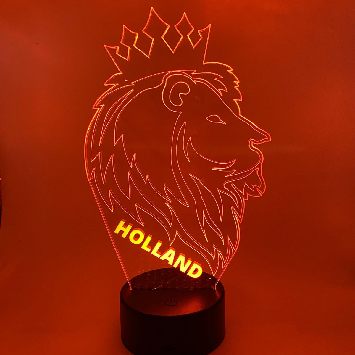 3D LED LAMP - Oranje Leeuw - Holland 2