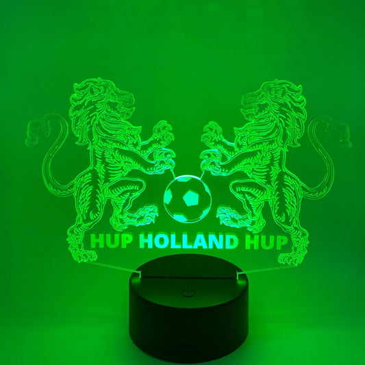 3D LED LAMP - Oranje Leeuw - Hup Holland