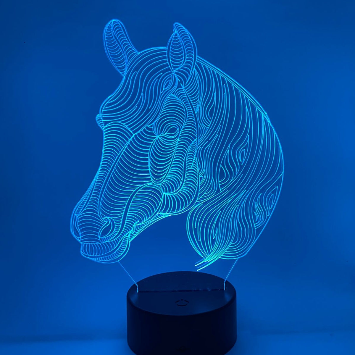 3D LED LAMP -  PAARDEN HOOFD