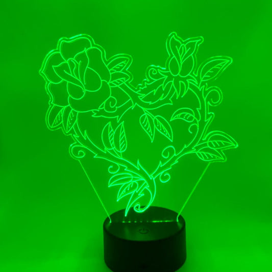 3D LED LAMP - ROOS MET HART 1
