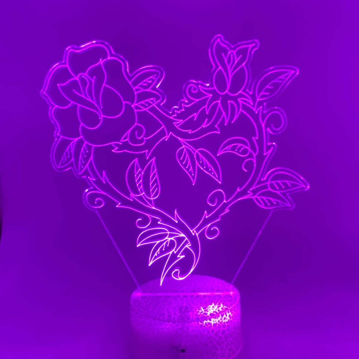 3D LED LAMP - ROOS MET HART 1