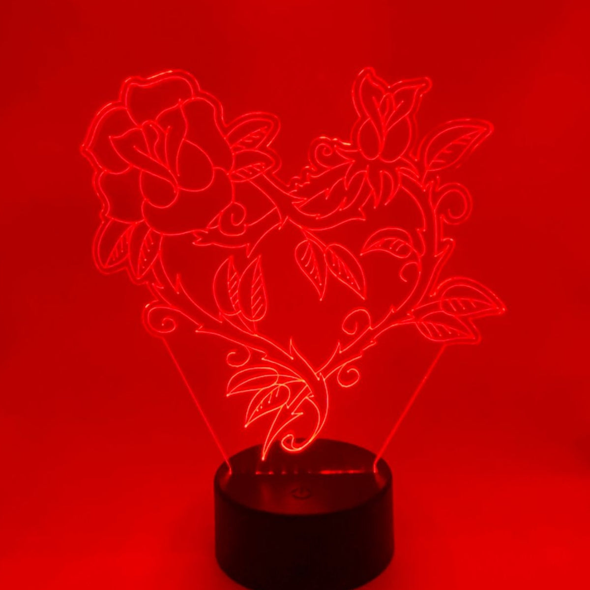 3D LED LAMP - ROOS MET HART 1