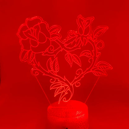 LED hart lamp als cadeau voor Valentijn, verjaardag of jubileum.