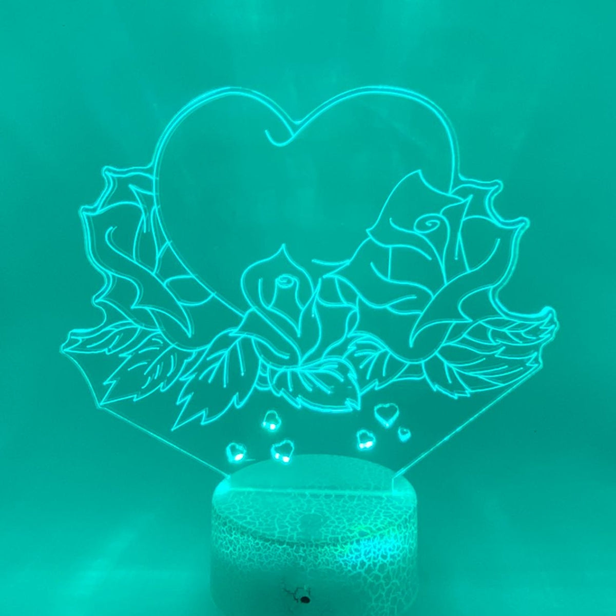 3D LED LAMP - ROOS MET HART 2