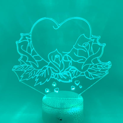 Gepersonaliseerd 3D hart cadeau met naam, origineel geschenk.