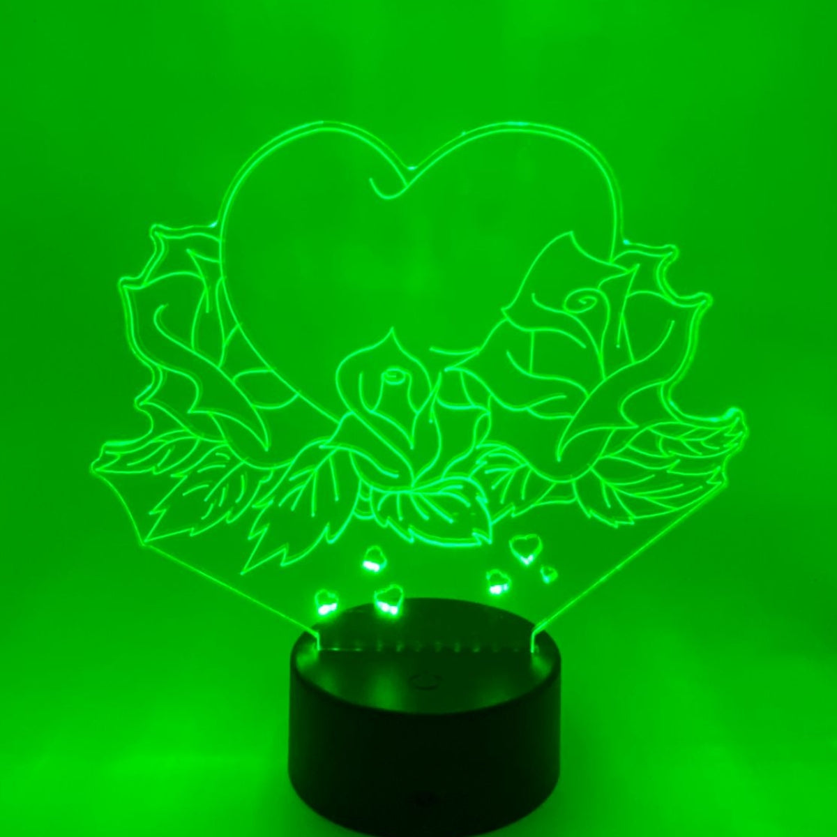 3D LED LAMP - ROOS MET HART 2