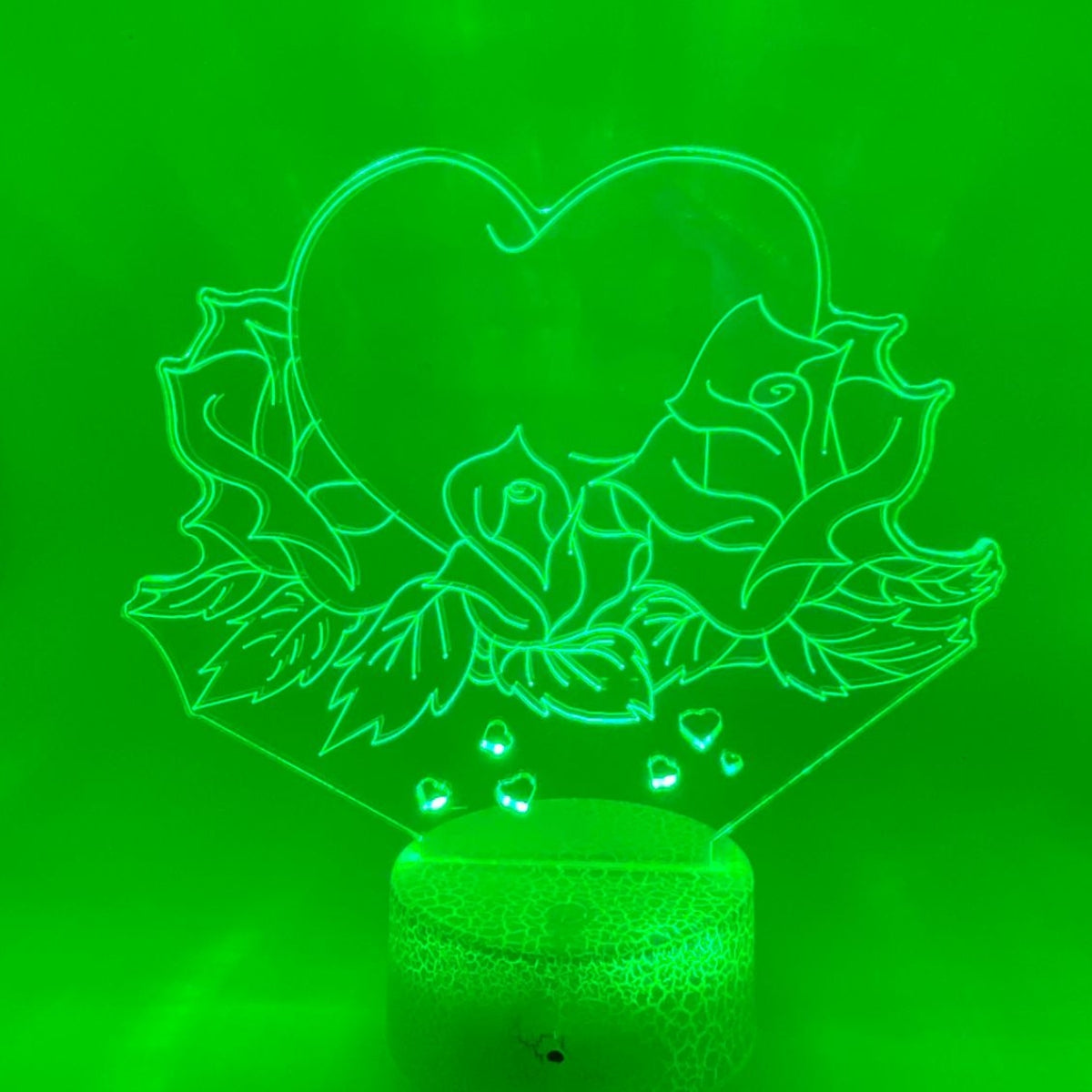 3D LED LAMP - ROOS MET HART 2
