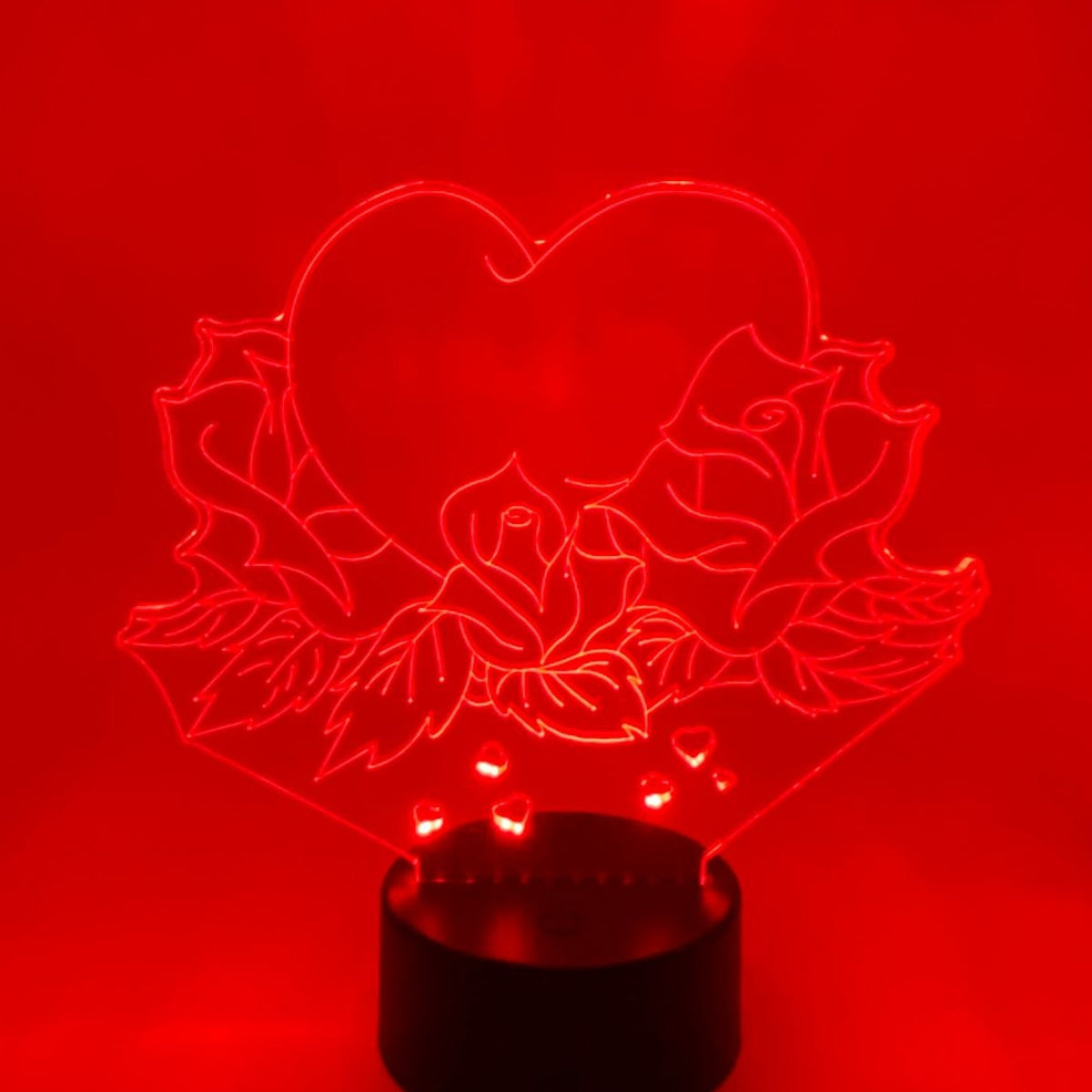 3D LED LAMP - ROOS MET HART 2