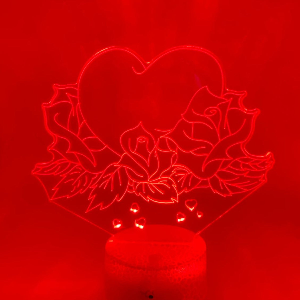 3D LED LAMP - ROOS MET HART 2