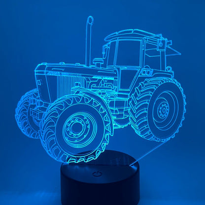 3D tractor lamp RGB, perfect om kleuren en lichtmodi aan te passen.