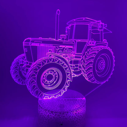 Lijntekening tractor LED lamp, John Deere