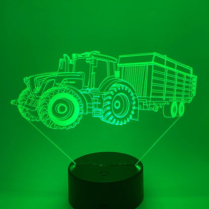 Stoere LED tractor lamp, ideaal voor tractorfans en landbouwliefhebbers.