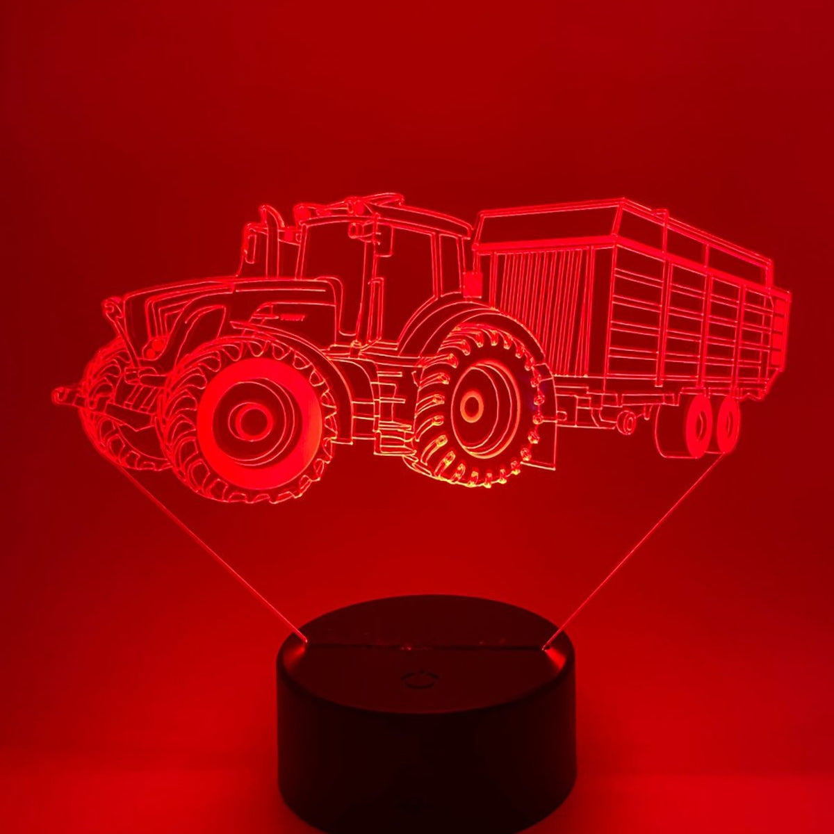 3D LED LAMP - TRACTOR MET AANHANGER 2