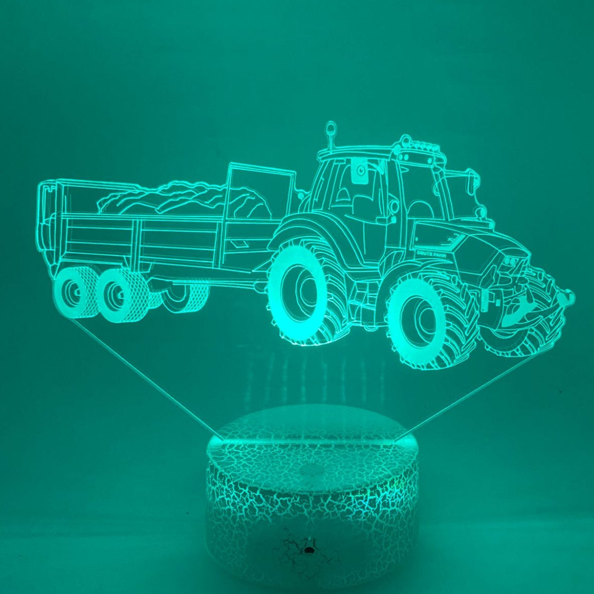 3D LED LAMP - TRACTOR  MET AANHANGER 3