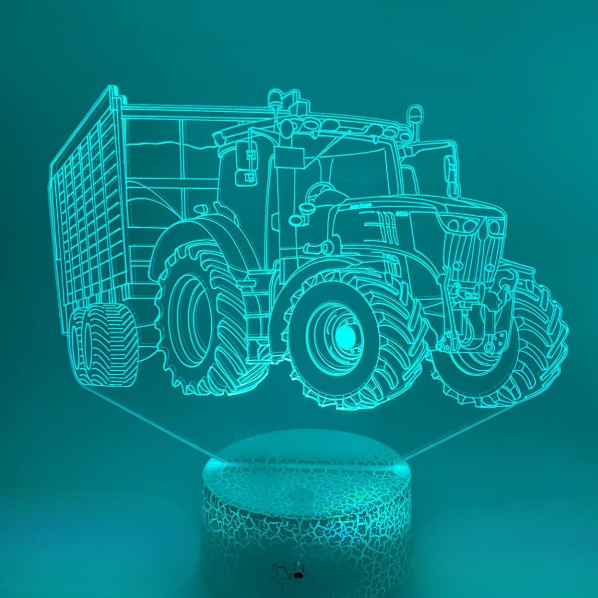 3D LED LAMP - TRACTOR MET AANHANGER 4