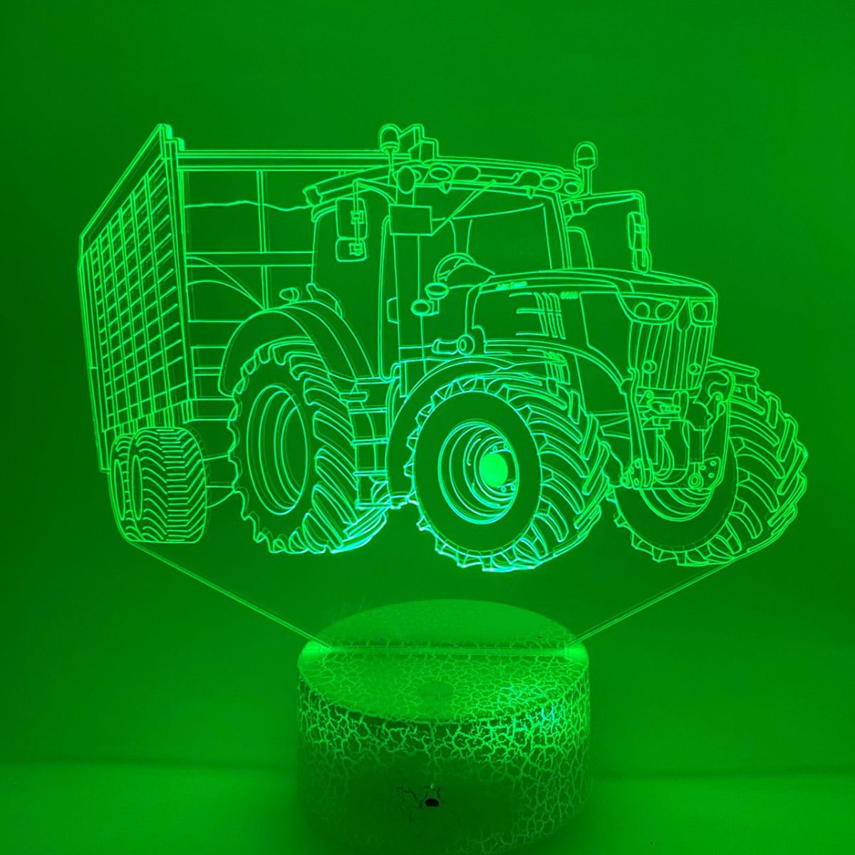 3D LED LAMP - TRACTOR MET AANHANGER 4