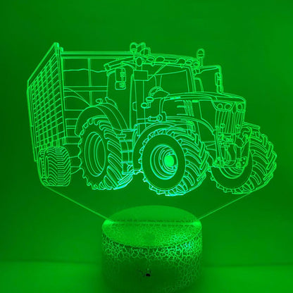 Stoere LED tractor lamp, ideaal voor tractorfans en landbouwliefhebbers.