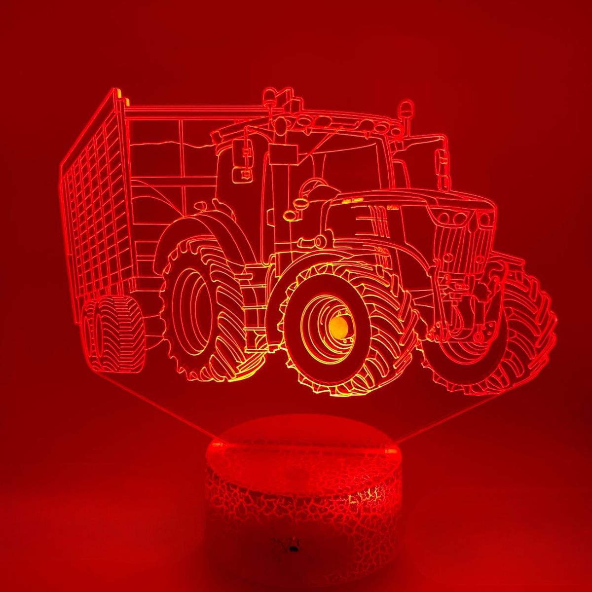 3D LED LAMP - TRACTOR MET AANHANGER 4