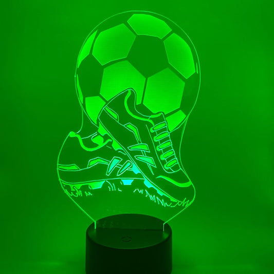 3D LED LAMP - VOETBAL MET SCHOENEN