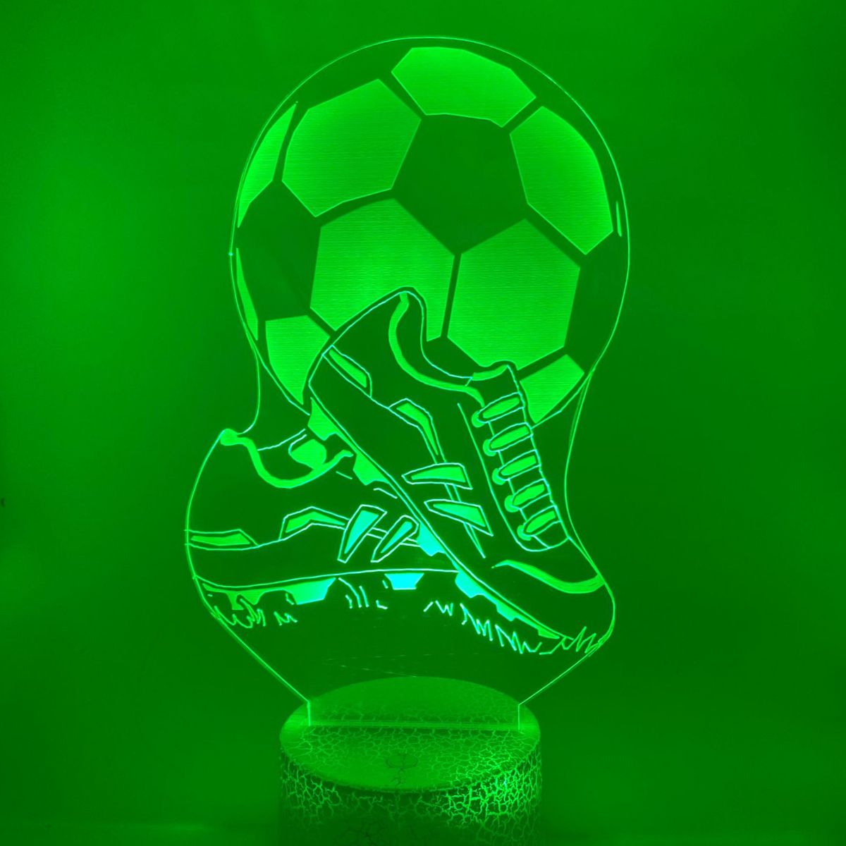 3D LED LAMP - VOETBAL MET SCHOENEN