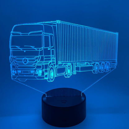 Lijntekening - Led Lamp - gepersonaliseerd met naam