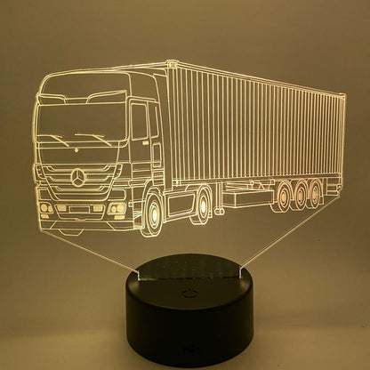 Vrachtwagen lamp - lijntekening