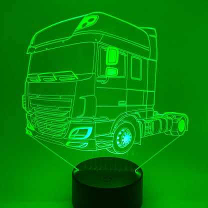 Gepersonaliseerde 3D lamp vrachtwagen – naam toevoegen mogelijk