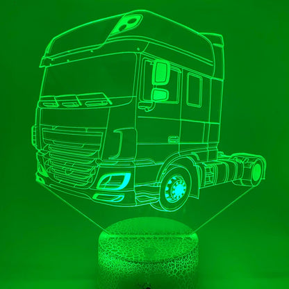 Truck 3D lamp – verschillende lampvoeten voor elke stijl