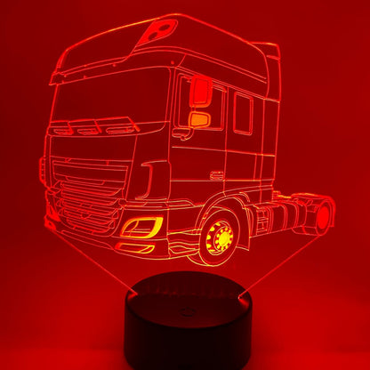 3D lijntekening LED lamp vrachtwagen – strak en modern design