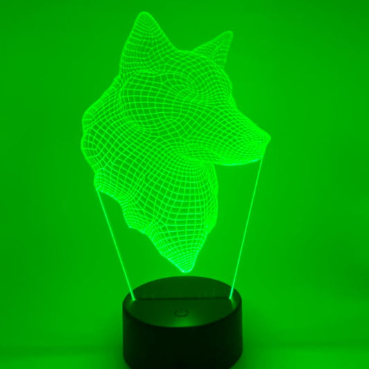 3D LED LAMP -  WOLF