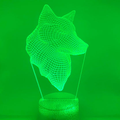 Wolf 3D lamp – persoonlijk te maken met naam