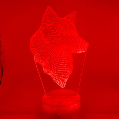 Wolf 3D lamp – cadeau voor verjaardagen en feestdagen