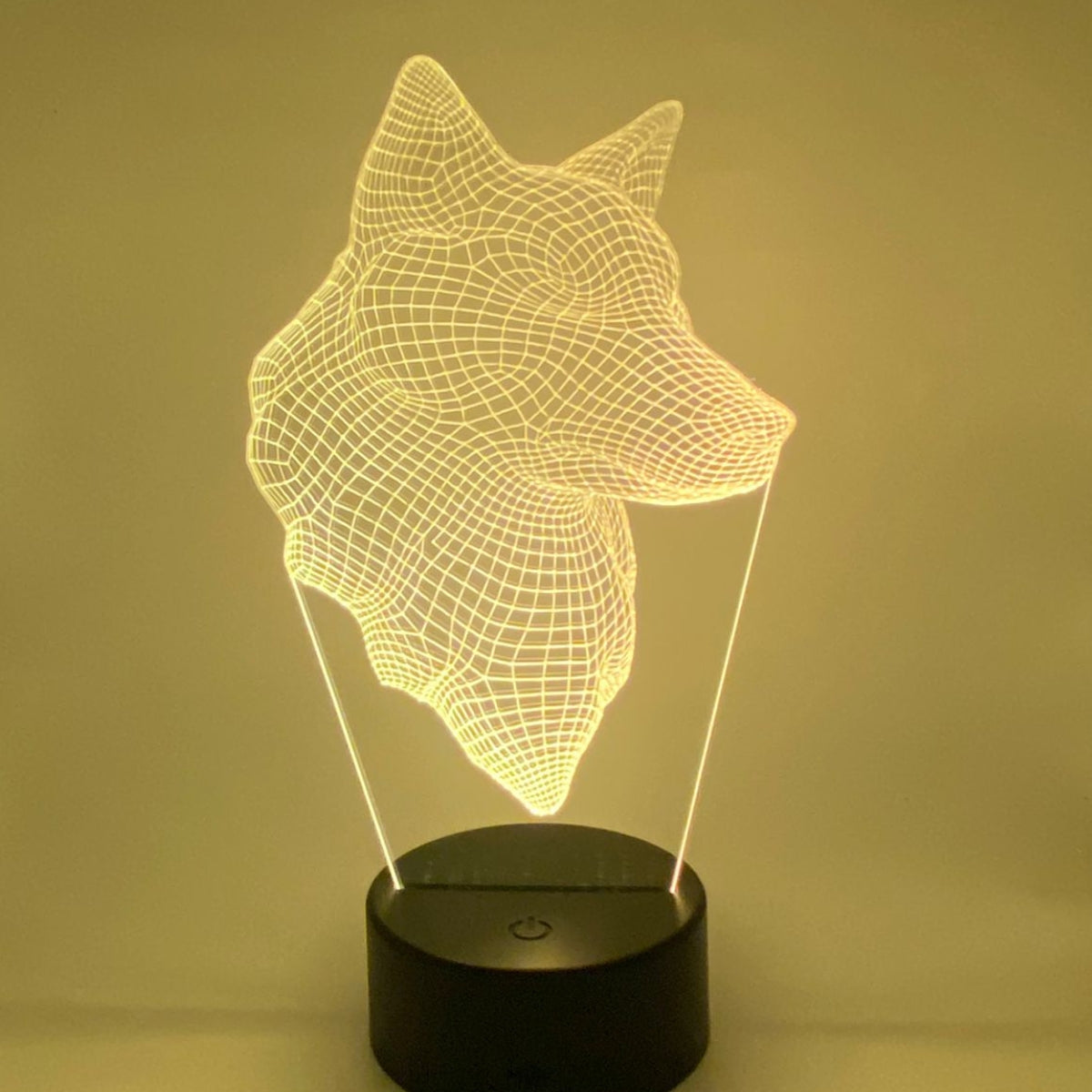 3D LED LAMP -  WOLF