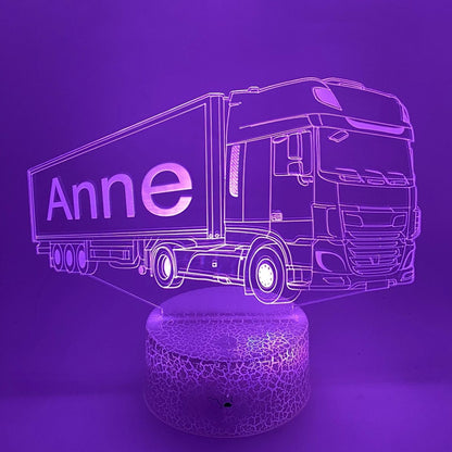 3D LED lamp vrachtwagen 1 - voor de echte trucker of truckfan
