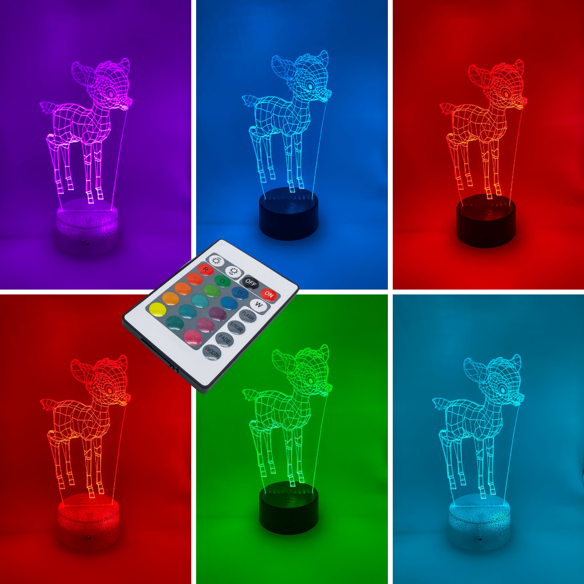 3D LED LAMP - BAMBI HERTJE