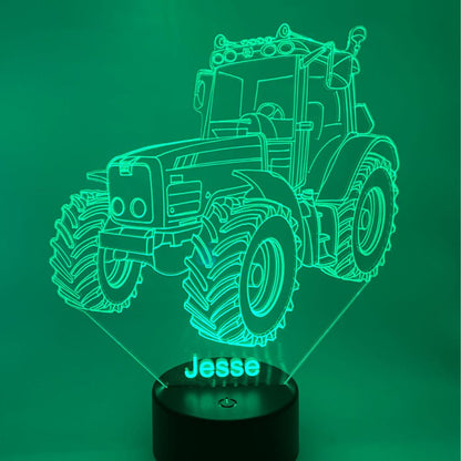 Kinder LED tractor lamp RGB, kleurwisselend en speels voor slaapkamer of speelkamer.