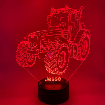 Stoere 3D tractor lamp LED, cadeau voor kinderen en tractorliefhebbers.