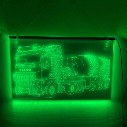 Betonwagen lamp 3D – origineel cadeau