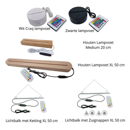 3D LED LAMP - Camper Eigen Ontwerp