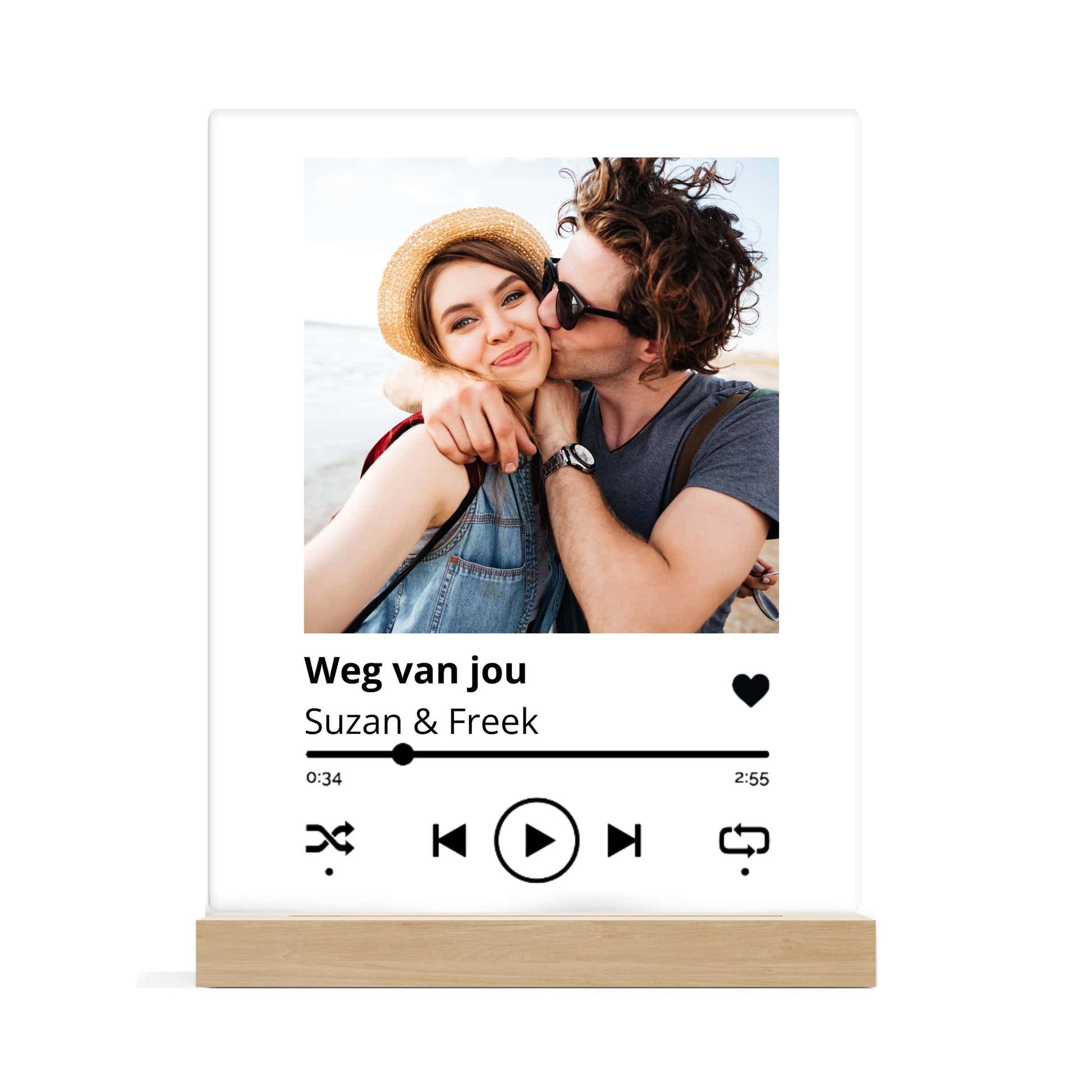 Muziek bordje - gepersonaliseerd met foto en tekst